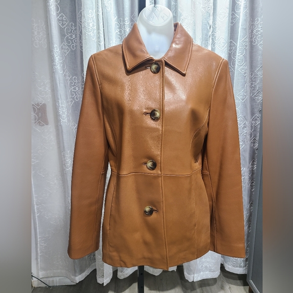 Michael Kors Jackets & Blazers - 💢 Buy One Get One Of Equal Or Lesser Price - Classic Tan Leather Jacket